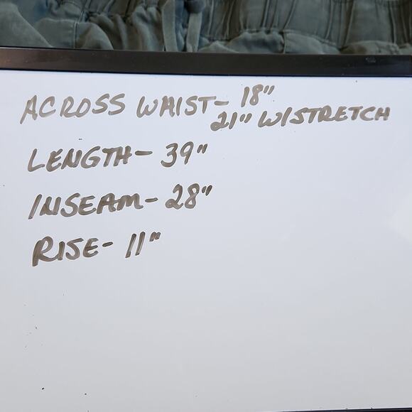 Buffalo David Bitton Green Pull On Pants Size LG Elastic Waist Gorpcore Granola - Picture 10 of 10